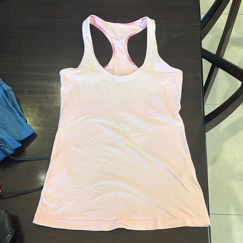 lululemon athletica Light Pink Racerback Tank Top